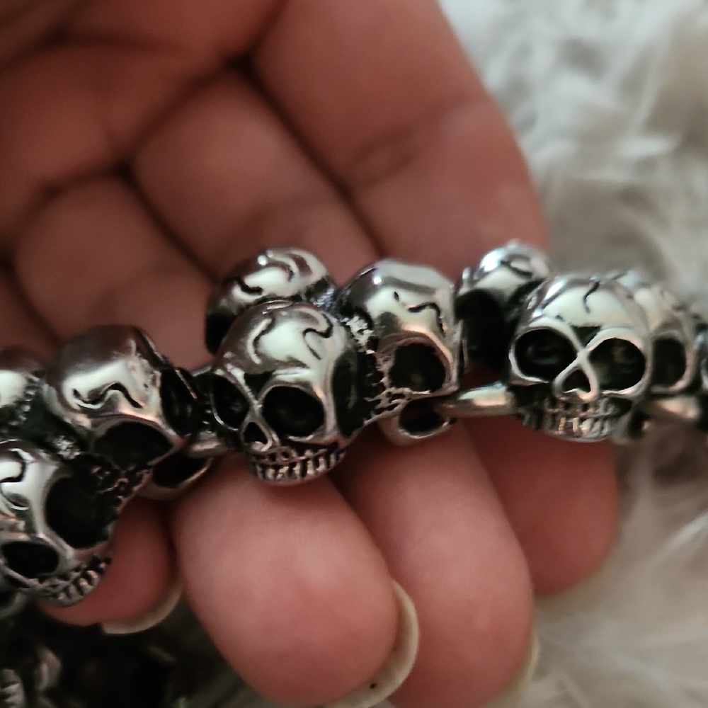 STAINLESS STEEL Skull Bracelet